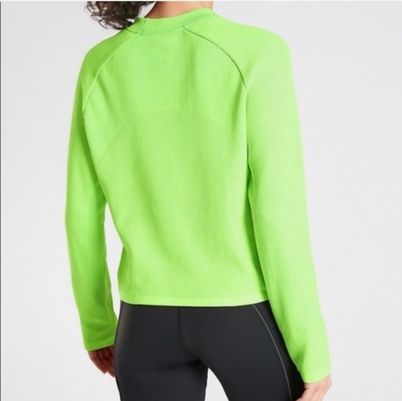 Women's Athleta Sweater Neon Green/Yellow Size L - Picture 2 of 7